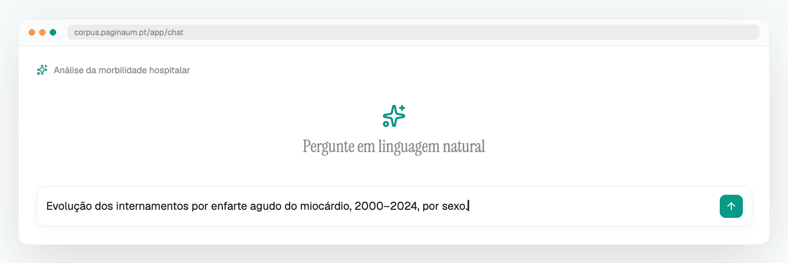 Pergunte — Em linguagem natural